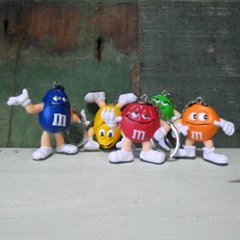 キーホルダー m&m's 5個セット エム＆エムズ キーチェーン フィギュア アメリカン雑貨画像