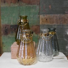 シナリー ハンギングオーナメントベース ゴード SCENERY ガラスボトル 花瓶 ガーデニング雑貨の画像