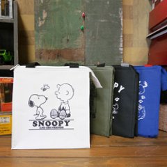 スヌーピー ランチバッグ Sサイズ お弁当入れ 保温 保冷 ランチトート SNOOPY 手提げバッグ PEANUTS かばんの画像