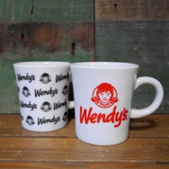 ウェンディーズ マグカップ Wendy's 陶器製マグ 食器　アメリカン雑貨の画像