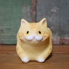 くつろぎ猫 リトルレジンポット プランター 鉢 グリーンポット ガーデニング雑貨画像