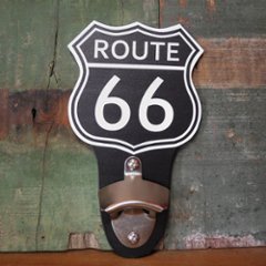 ルート66 ボトルオープナー ROUTE66 栓抜き アメリカン雑貨の画像