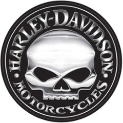 ハーレーダビッドソン ラージデカール ウィリーGスカル Harley-Davidson Willie G X Lge Trailer Decal 4331　アメリカン雑貨の画像