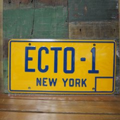 ニューヨーク ECTO-1 コマーシャルプレート NEW YORK GHOST BUSTERS  ナンバープレート アメリカン雑貨　の画像