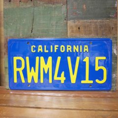 カリフォルニア RWM4V15 コマーシャルプレート CALIFORNIA BUMBLEBEE ナンバープレート アメリカン雑貨　の画像