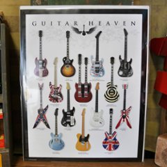 ポスター ギターヘブン ミニポスター インテリア Guitar Heaven　アメリカン雑貨の画像