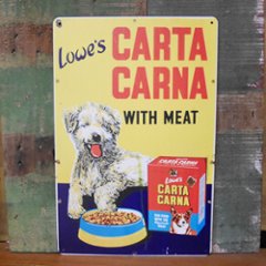 CARTA CARNA アメリカン サインボード A4  インテリア ブリキ看板　アメリカン雑貨の画像