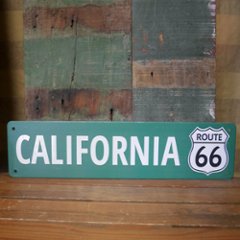  ルート66プレート U.S.ROUTE66 CALIFORNIA　ブリキ看板 ビンテージ風 　ティンサイン　アメリカン雑貨の画像