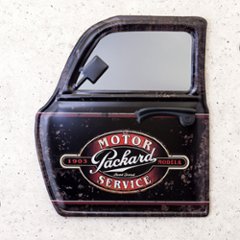 カー ドアミラー Packard MOTOR SERVICE インテリア ウォールミラー 鏡　ミラー　アメリカン雑貨の画像