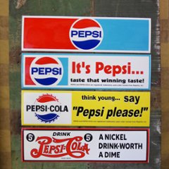 ペプシコーラ バンパーステッカー BUMPER STICKER-PEPSI ペプシ アメリカン雑貨の画像