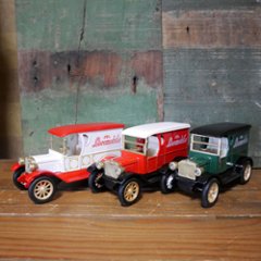 クラシックカー THE Locomobile プルバックミニカー  屋根付き ロコモービル アメリカン雑貨の画像