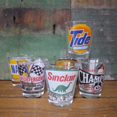 USA企業系 ショットグラス MOTOR GARAGE　レーシング SHOT GLASSES　アメリカン雑貨　の画像