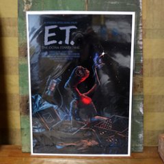 ポスター E.T. The Extra-Terrestrial アメリカンポスター　B4　アメリカン雑貨の画像