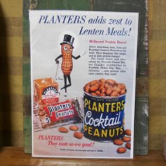 ポスター プランターズ ピーナッツ PLANTERS Mr.ピーナッツ　B4　アメリカン雑貨の画像