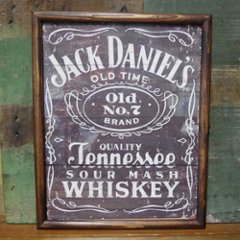 JACK DANIEL'S インテリアピクチャー ジャックダニエル ポスター ピクチャーフレーム インテリア額の画像