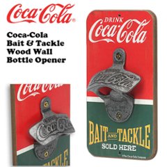 コカコーラ ボトルオープナー BAIT & TACKLE インテリア 栓抜き COCA-COLA　アメリカン雑貨の画像