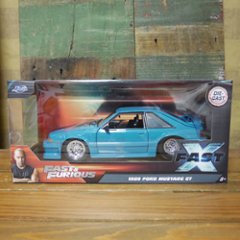 ワイルドスピードダイキャストカー 1989 FORD MUSTANG GT 1/24 レトロミニカー JADA　アメリカン雑貨の画像