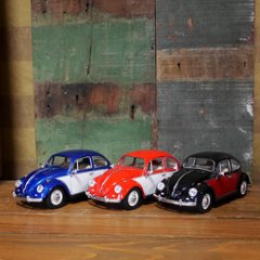 フォルクスワーゲン 1967 クラシックツートン ビートル 1/24 レトロミニカー　キンスマート アメリカン雑貨画像