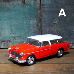  シボレー ノマド 1955 ホワイトルーフ Chevy Nomad 1/40　レトロミニカー アメリカン雑貨画像