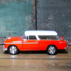  シボレー ノマド 1955 ホワイトルーフ Chevy Nomad 1/40　レトロミニカー アメリカン雑貨画像