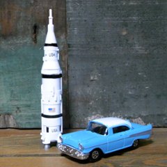  ペンシルシャープナー ロケット クーペ　アメリカン雑貨の画像