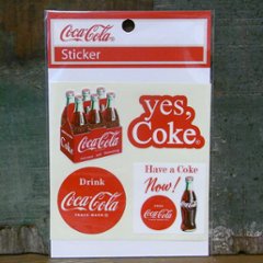 コカコーラ ステッカー COCACOLA DRINK STICKERS　ステッカー シール アメリカン雑貨の画像