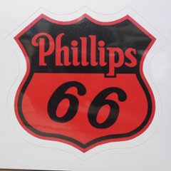 Phillips 66 ステッカー フィリップス モーターオイル シール アメリカン雑貨の画像