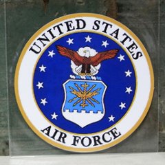  AIR FORCE ミリタリー ステッカー シール アメリカン雑貨の画像