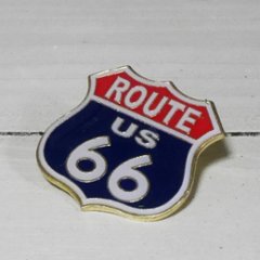 ルート66ピンズ　USピンバッジ　ROUTE66　アメリカン雑貨の画像