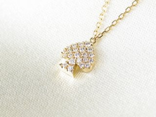 spadepave necklace k18yg/diamond(スペードパヴェ ネックレス k18イエローゴールド/ダイア)の画像