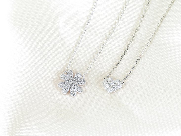 princesspaveheart necklace pt/diamond(プリンセスパヴェハート ネックレス プラチナ/ダイア)画像