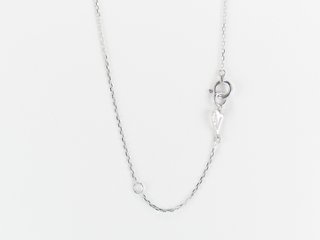 sexyround D cross necklace k18wg/diamond(セクシーラウンド D クロス ネックレス k18ホワイトゴールド/ダイア)画像