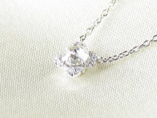 firstrose necklace pt/diamond(ファーストローズ ネックレス プラチナ/ダイア)画像