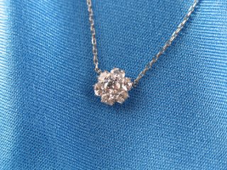 ovalbouquet necklace pt/diamond(オーバルブーケ ネックレス プラチナ/ダイア)画像