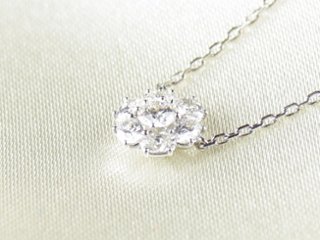 ovalbouquet necklace pt/diamond(オーバルブーケ ネックレス プラチナ/ダイア)の画像