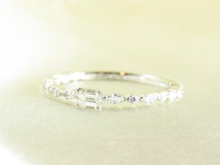 emeraldcutcandytiara ring pt/diamond(エメラルドカットキャンディティアラ リング プラチナ/ダイア)画像