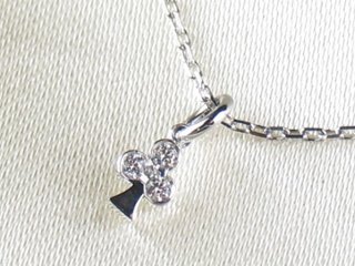 club D charm bracelet k18wg/diamond(クラブ D チャームブレスレット k18ホワイトゴールド/ダイア)画像