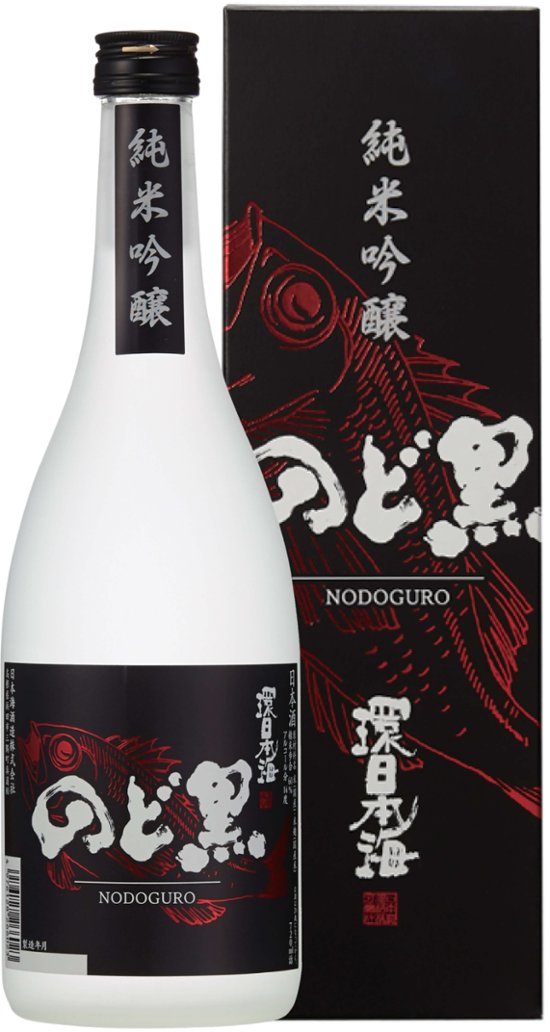 【日本海酒造】環日本海　純米吟醸のど黒　720ml　　化粧箱あり画像