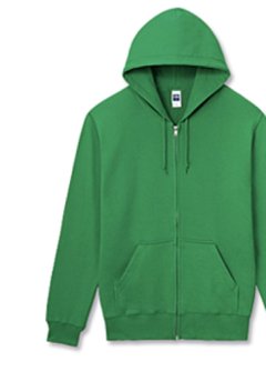ZIPアップパーカー印刷 5版　5枚〜9枚  8.4オンスの画像