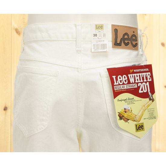 Lee 201 ツイル アメリカンスタンダードジーンズ　レギュラーストレートの大定番　02010-18）ホワイト　14）カーキ　日本製　画像