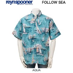 reynspooner 　レインスプーナー　Design Hawaii & Made IN korea 0125-4685 FOLLOWING SEA　半袖のシャッの画像