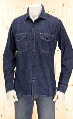 Lee　長袖　LT0501 デニムワークシャツ 100)ワンウォッシュ　WORK Shirt CHAMBRAYの画像