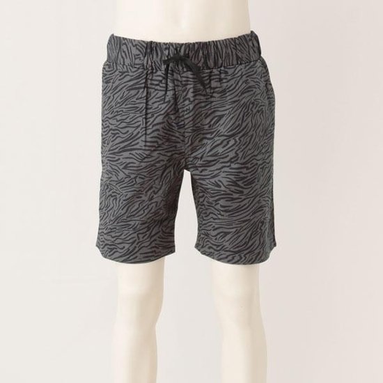 RVCA BA041-621 RESTLESS SHORT ウォークショーツ ゼブラ柄 HONブラウン/CHCチャコール画像