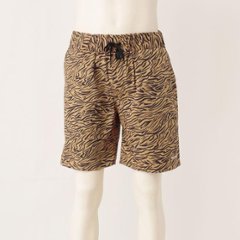 RVCA BA041-621 RESTLESS SHORT ウォークショーツ ゼブラ柄 HONブラウン/CHCチャコール画像