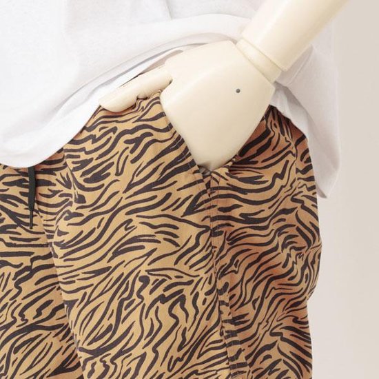 RVCA BA041-621 RESTLESS SHORT ウォークショーツ ゼブラ柄 HONブラウン/CHCチャコール画像