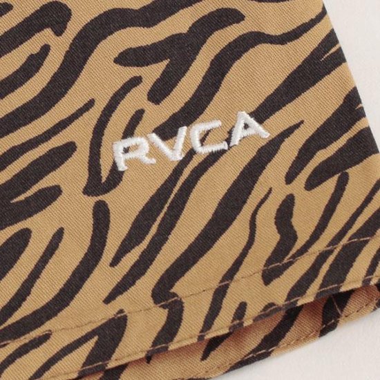 RVCA BA041-621 RESTLESS SHORT ウォークショーツ ゼブラ柄 HONブラウン/CHCチャコール画像