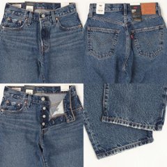 Lady Levi's  A1959-00 90's 501 New　Fit　Model 06)MAD LOVE  100%Cotton Mid Rise  Relaxed 画像