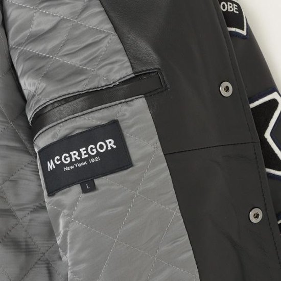 McGREGOR　111142601 アワードジャケット 2022年モデル　Award　Jacket 　エンブレム　レザー　スタジアム　ジャンバー画像
