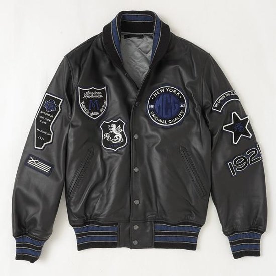 McGREGOR　111142601 アワードジャケット 2022年モデル　Award　Jacket 　エンブレム　レザー　スタジアム　ジャンバー画像