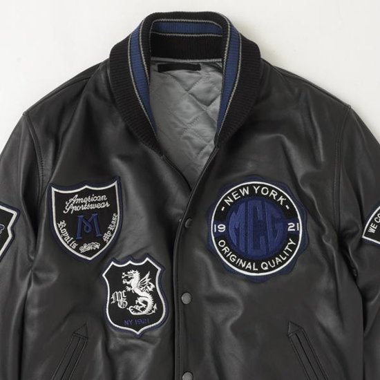 McGREGOR　111142601 アワードジャケット 2022年モデル　Award　Jacket 　エンブレム　レザー　スタジアム　ジャンバー画像